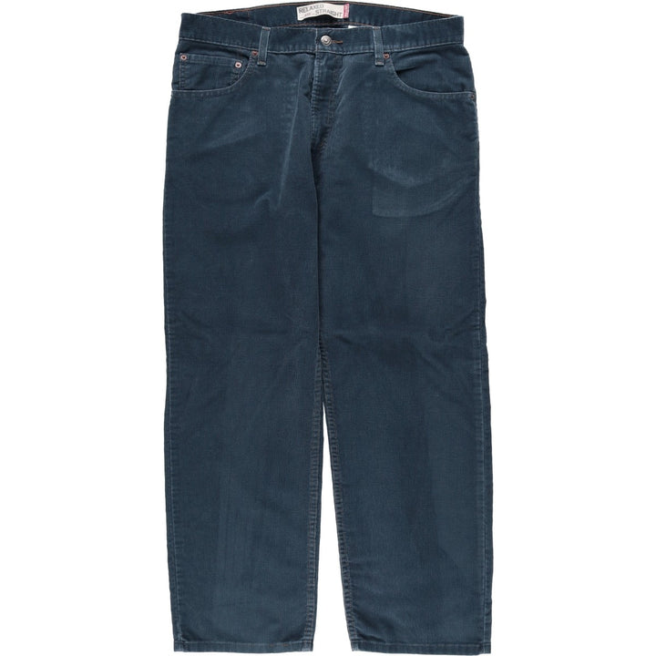 2000'S Levi's 559 Relaxed Straight Corduroy Pants, Men's Size W37 (approx.) cotton navy blue type Vintage Second Hand