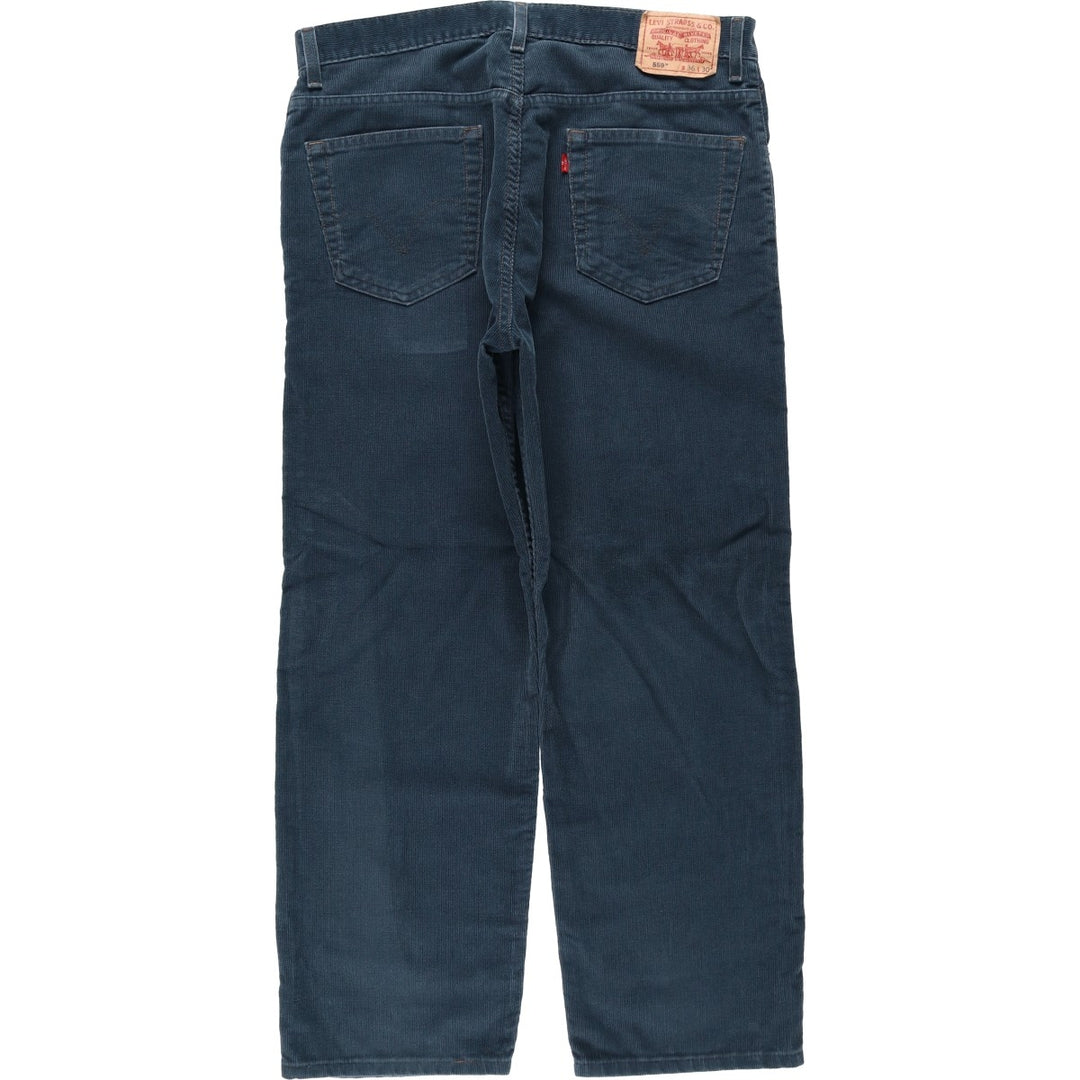 2000'S Levi's 559 Relaxed Straight Corduroy Pants, Men's Size W37 (approx.) cotton navy blue type Vintage Second Hand