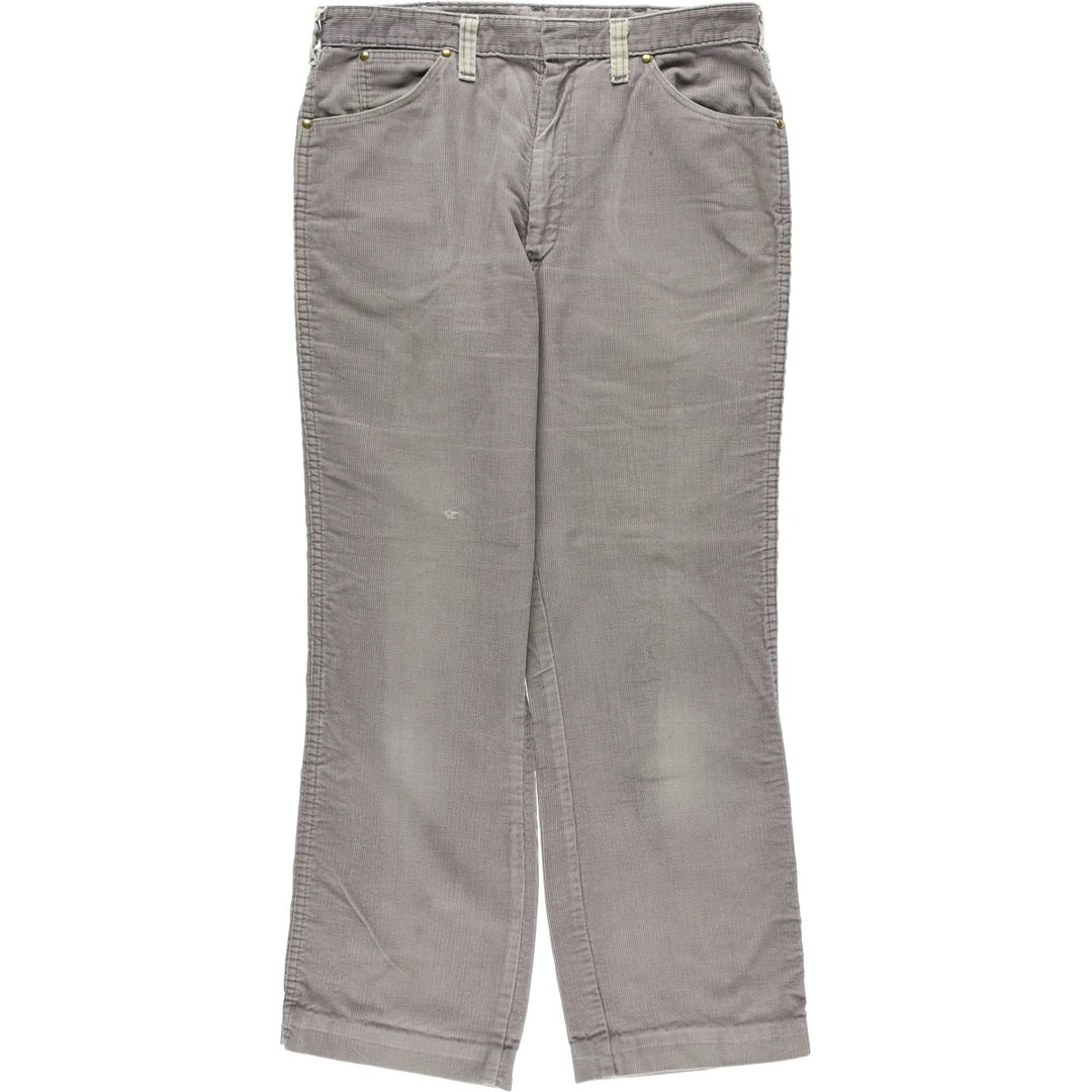 70s-80'S Dickies Corduroy Pants, Men's Size W33 (approx.), Vintage unclear gray type Vintage Second Hand