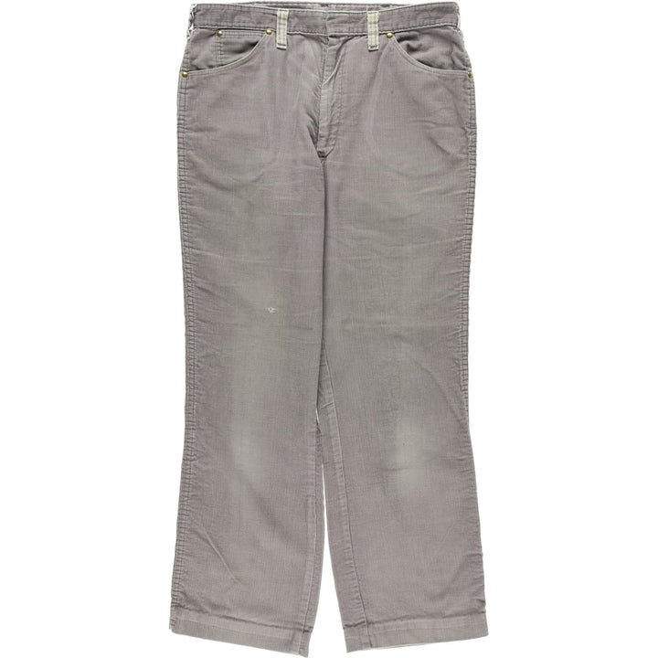 70s-80'S Dickies Corduroy Pants, Men's Size W33 (approx.), Vintage unclear gray type Vintage Second Hand