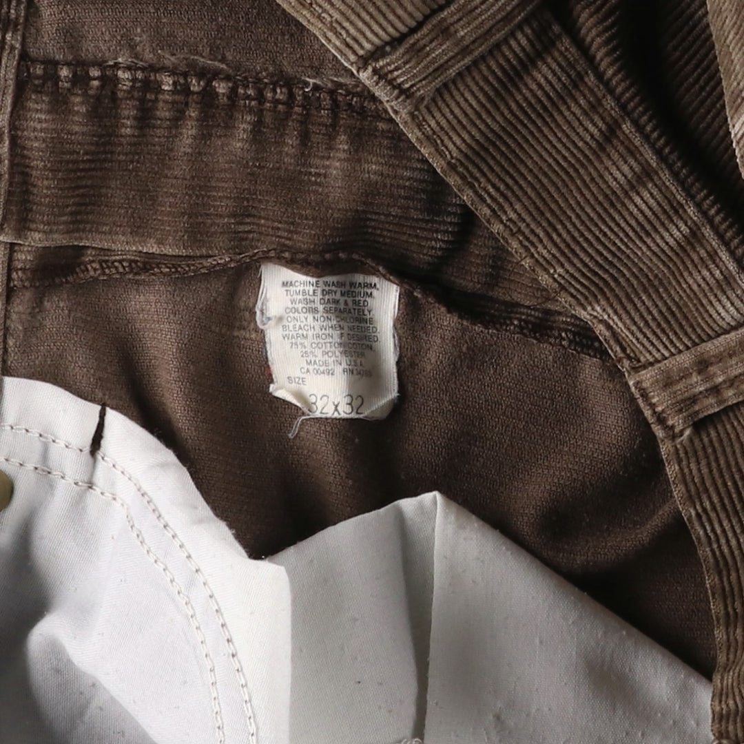 Vintage Lee Riders Corduroy Pants, Men's, Size W30, Made in USA, 1990s cotton brown type Vintage Second Hand