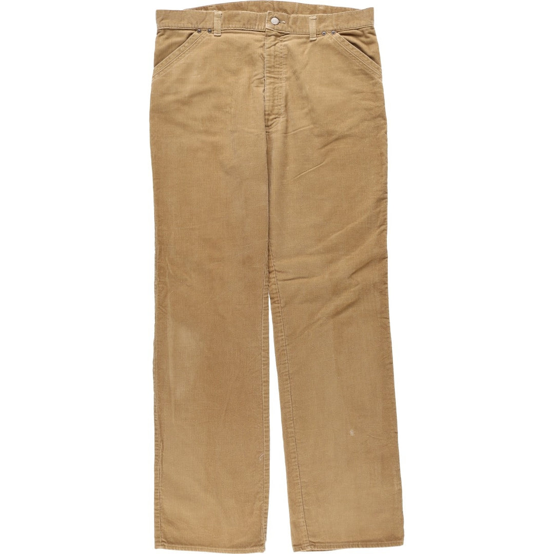 1980'S Lee Corduroy Pants, Made in USA, Men's Size W36 (approx.), Vintage cotton beige type brown Vintage Second Hand