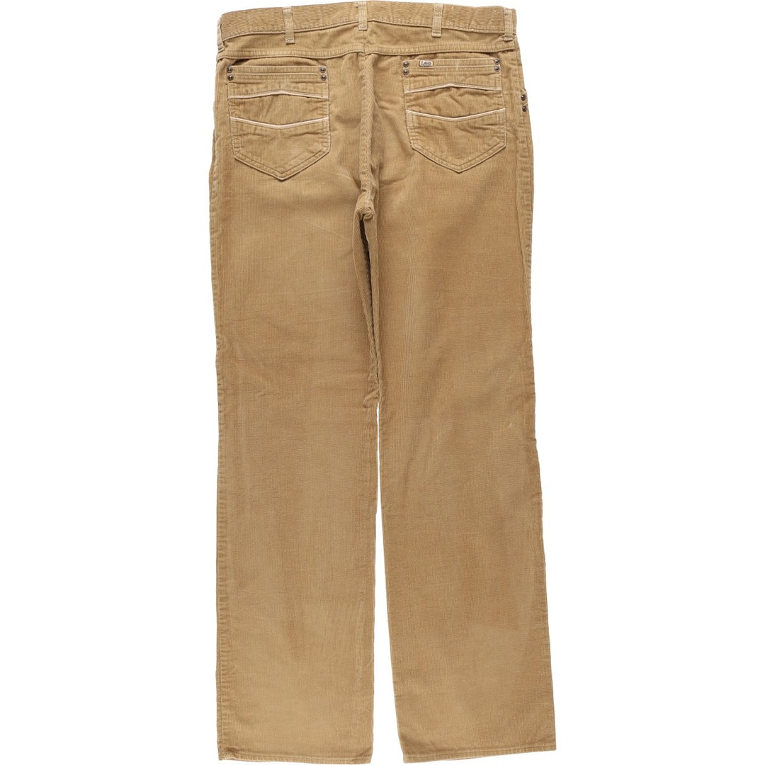 1980'S Lee Corduroy Pants, Made in USA, Men's Size W36 (approx.), Vintage cotton beige type brown Vintage Second Hand