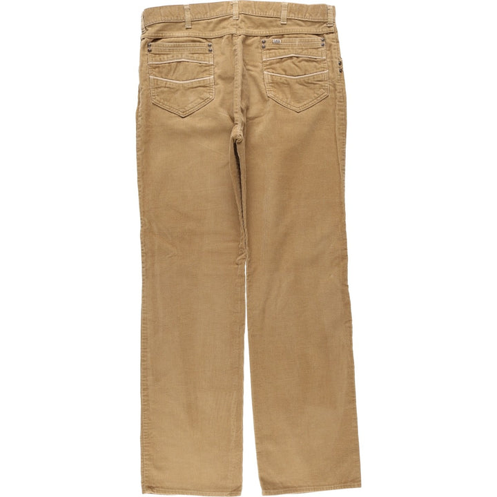 1980'S Lee Corduroy Pants, Made in USA, Men's Size W36 (approx.), Vintage cotton beige type brown Vintage Second Hand