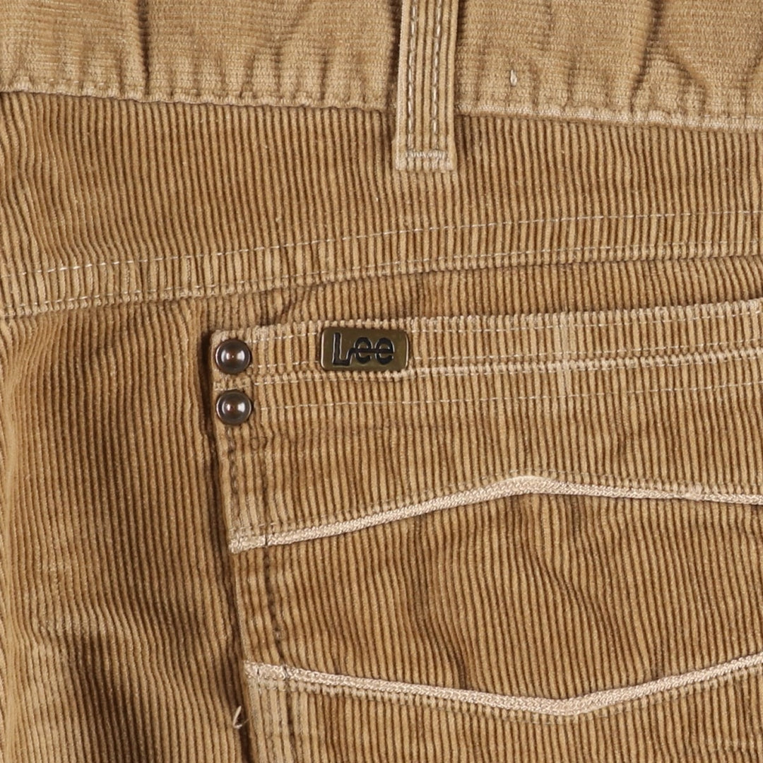1980'S Lee Corduroy Pants, Made in USA, Men's Size W36 (approx.), Vintage cotton beige type brown Vintage Second Hand