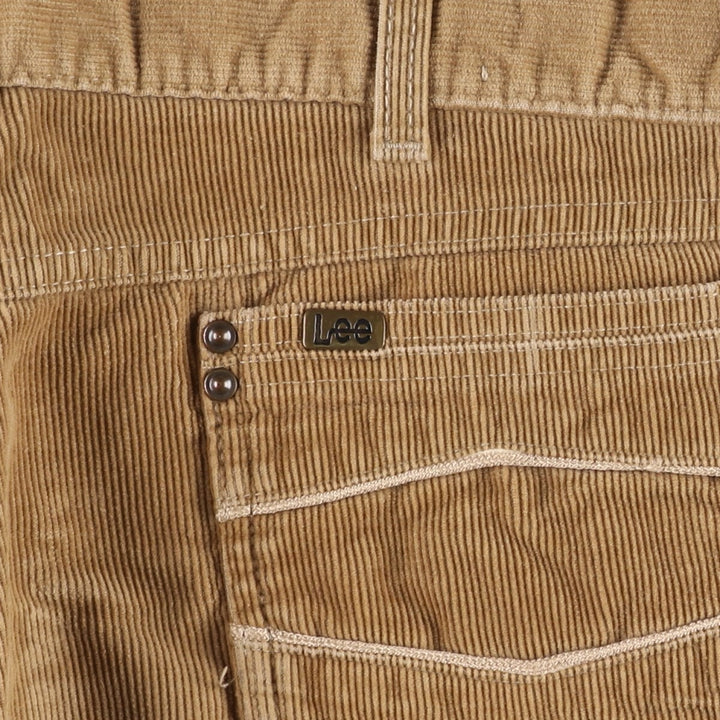 1980'S Lee Corduroy Pants, Made in USA, Men's Size W36 (approx.), Vintage cotton beige type brown Vintage Second Hand