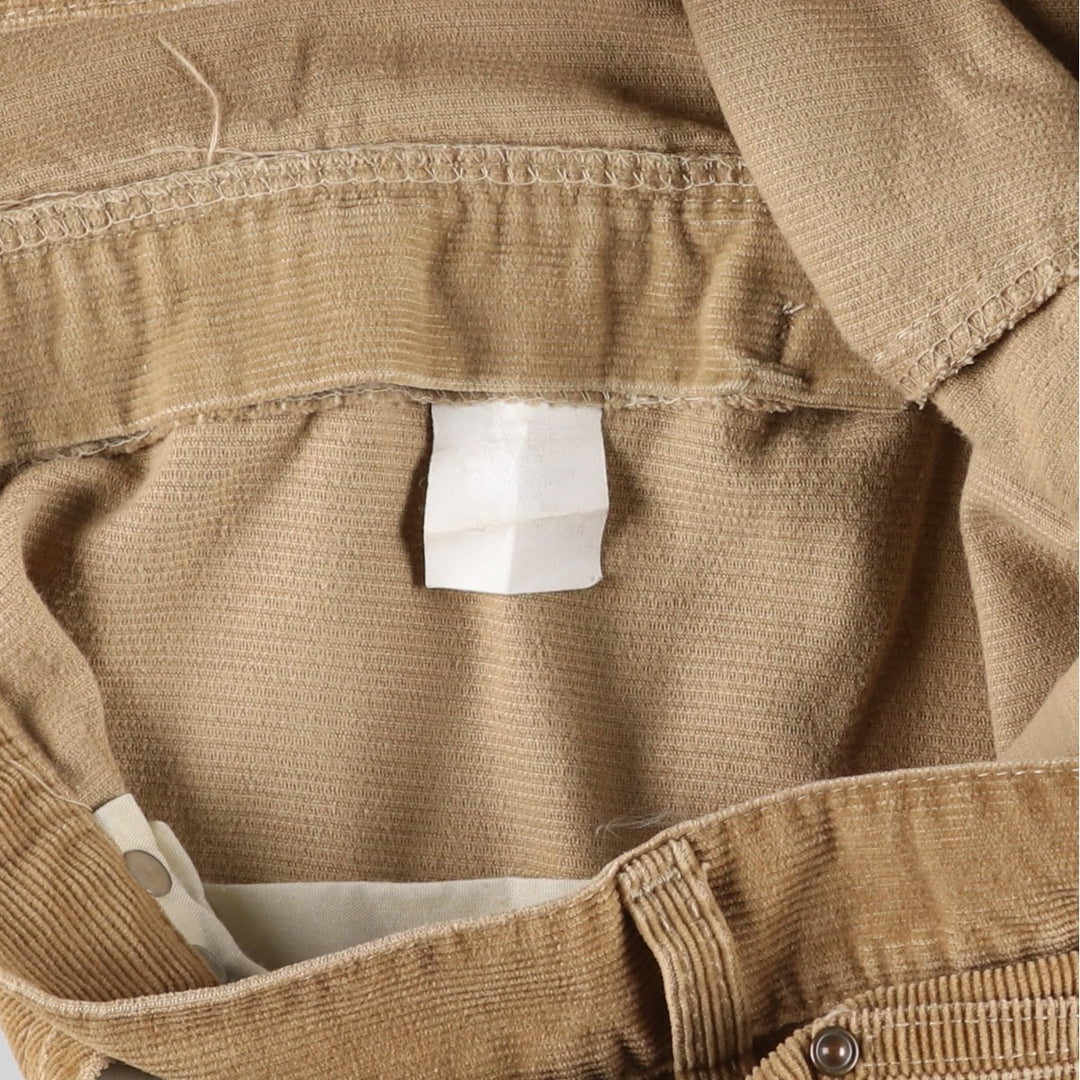 1980'S Lee Corduroy Pants, Made in USA, Men's Size W36 (approx.), Vintage cotton beige type brown Vintage Second Hand
