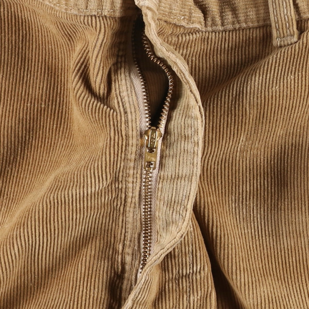 1980'S Lee Corduroy Pants, Made in USA, Men's Size W36 (approx.), Vintage cotton beige type brown Vintage Second Hand