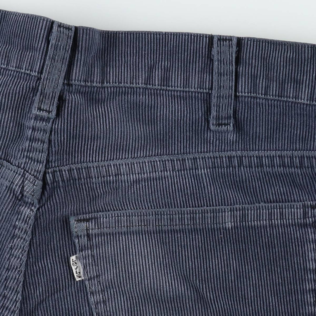 Vintage 1980'S Levi's 519-1517 corduroy pants, men's size W32. unclear blue type Vintage Second Hand
