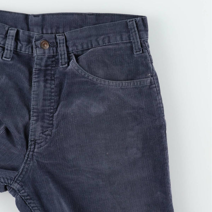 Vintage 1980'S Levi's 519-1517 corduroy pants, men's size W32. unclear blue type Vintage Second Hand