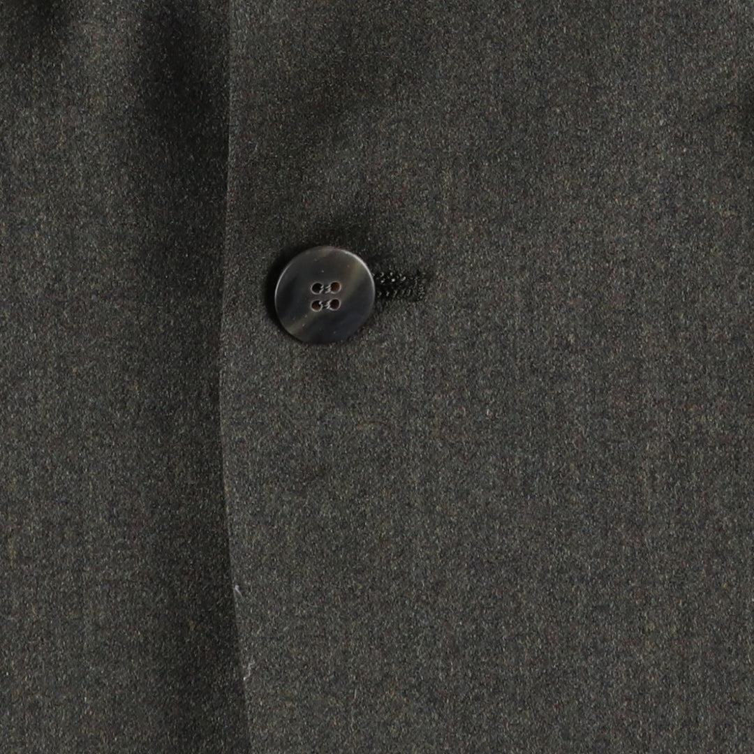 Embassy Square Wool Tailored Jacket, Made in USA, Men's Size M (approx.) wool Khaki type Vintage Second Hand