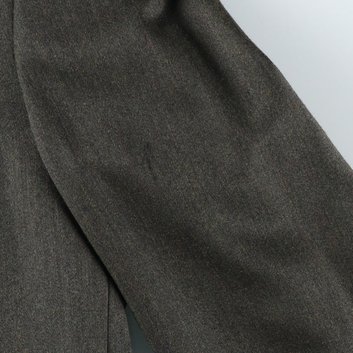 Embassy Square Wool Tailored Jacket, Made in USA, Men's Size M (approx.) wool Khaki type Vintage Second Hand