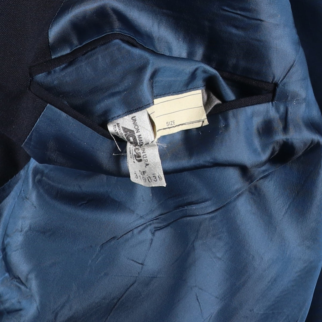 Navy blazer, tailored jacket, made in the USA, men's size M equivalent. unclear navy blue type Vintage Second Hand
