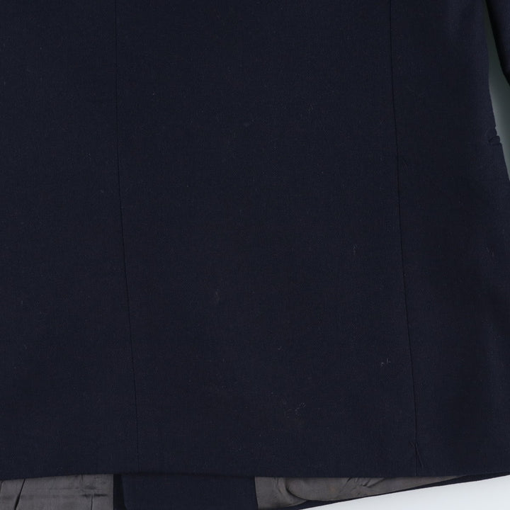 Today's Man Double-Breasted Peaked Lapel Navy Blazer Tailored Jacket, Made in USA, Men's Size M (approx.) unclear navy blue type Vintage Second Hand