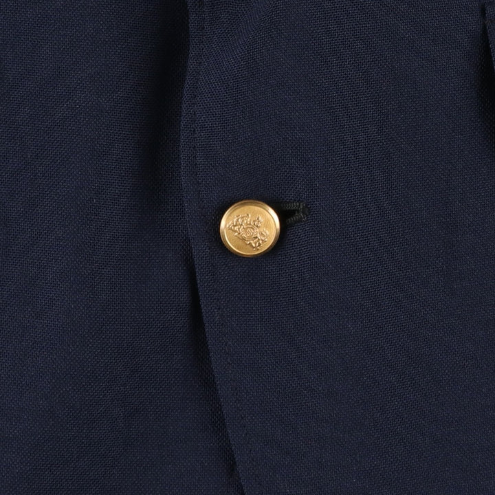 Stafford Navy Blazer, Tailored Jacket, Made in USA, Men's Size M polyester navy blue type Vintage Second Hand