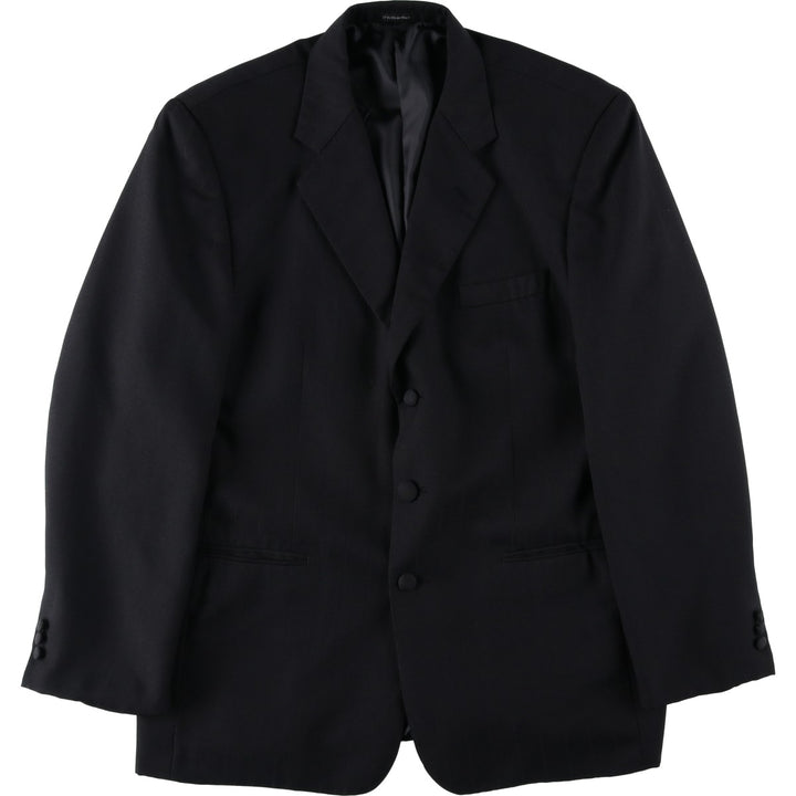 Vomo Moda Stripe Pattern Tailored Jacket, Men's Size L (approx.) polyester black type Vintage Second Hand