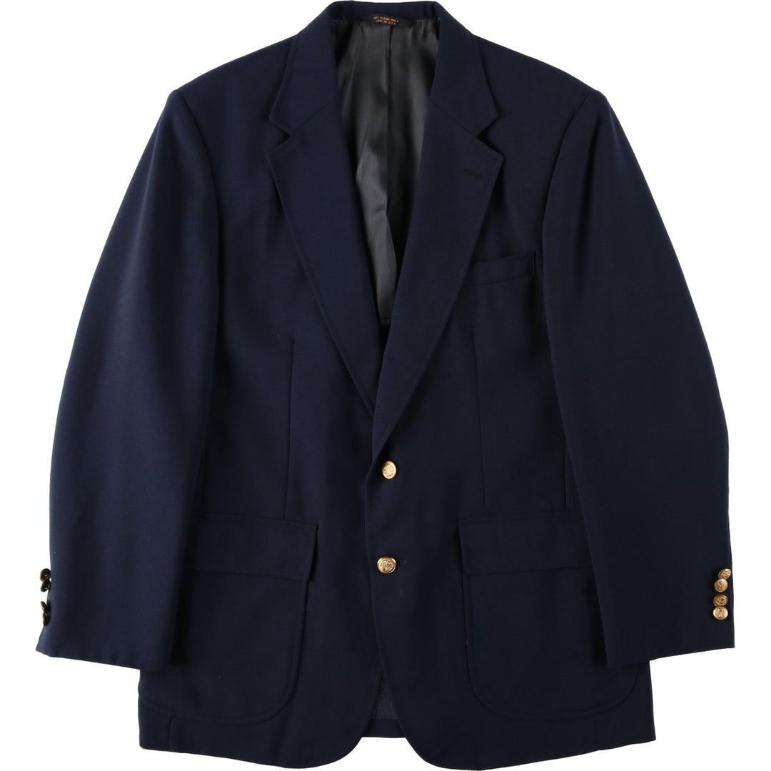 ANDHURST Navy Blazer Tailored Jacket, Made in USA, Men's Size M (approx.) unclear navy blue type Vintage Second Hand