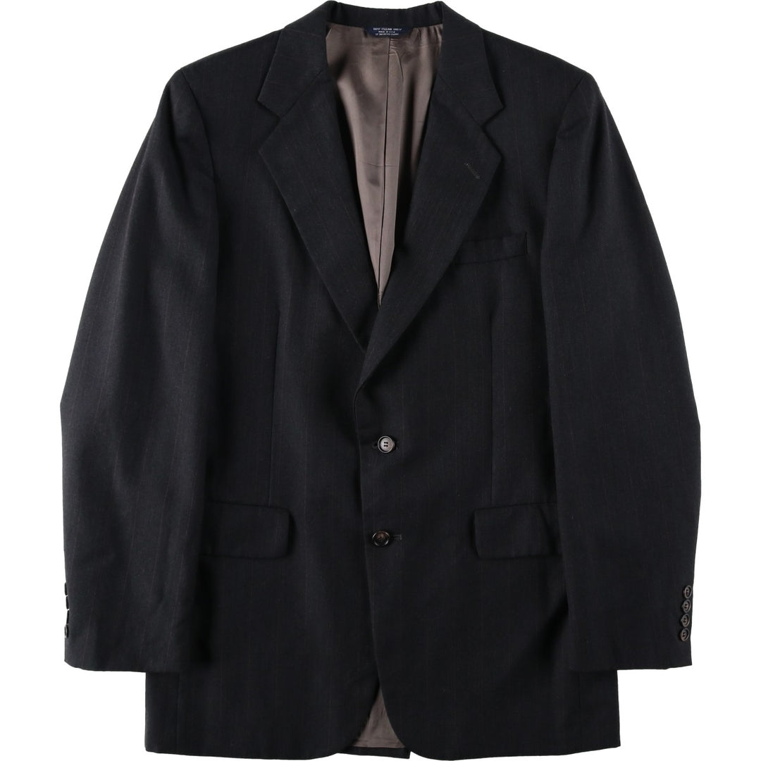 KUPPENHEIMER Stripe Pattern Blazer Tailored Jacket, Made in USA, Men's Size S (approx.) unclear Charcoal Vintage Second Hand