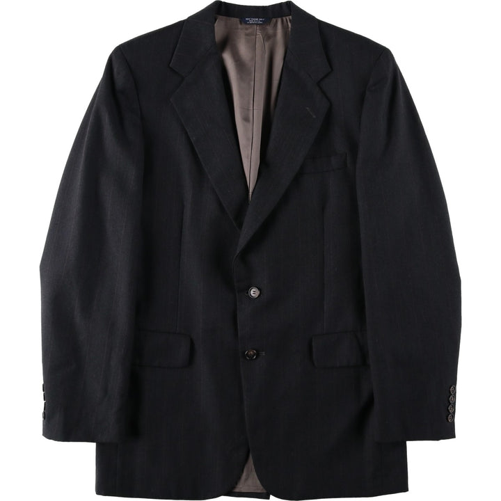 KUPPENHEIMER Stripe Pattern Blazer Tailored Jacket, Made in USA, Men's Size S (approx.) unclear Charcoal Vintage Second Hand