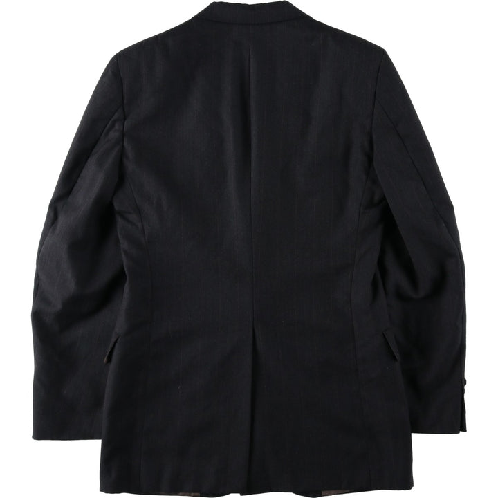 KUPPENHEIMER Stripe Pattern Blazer Tailored Jacket, Made in USA, Men's Size S (approx.) unclear Charcoal Vintage Second Hand