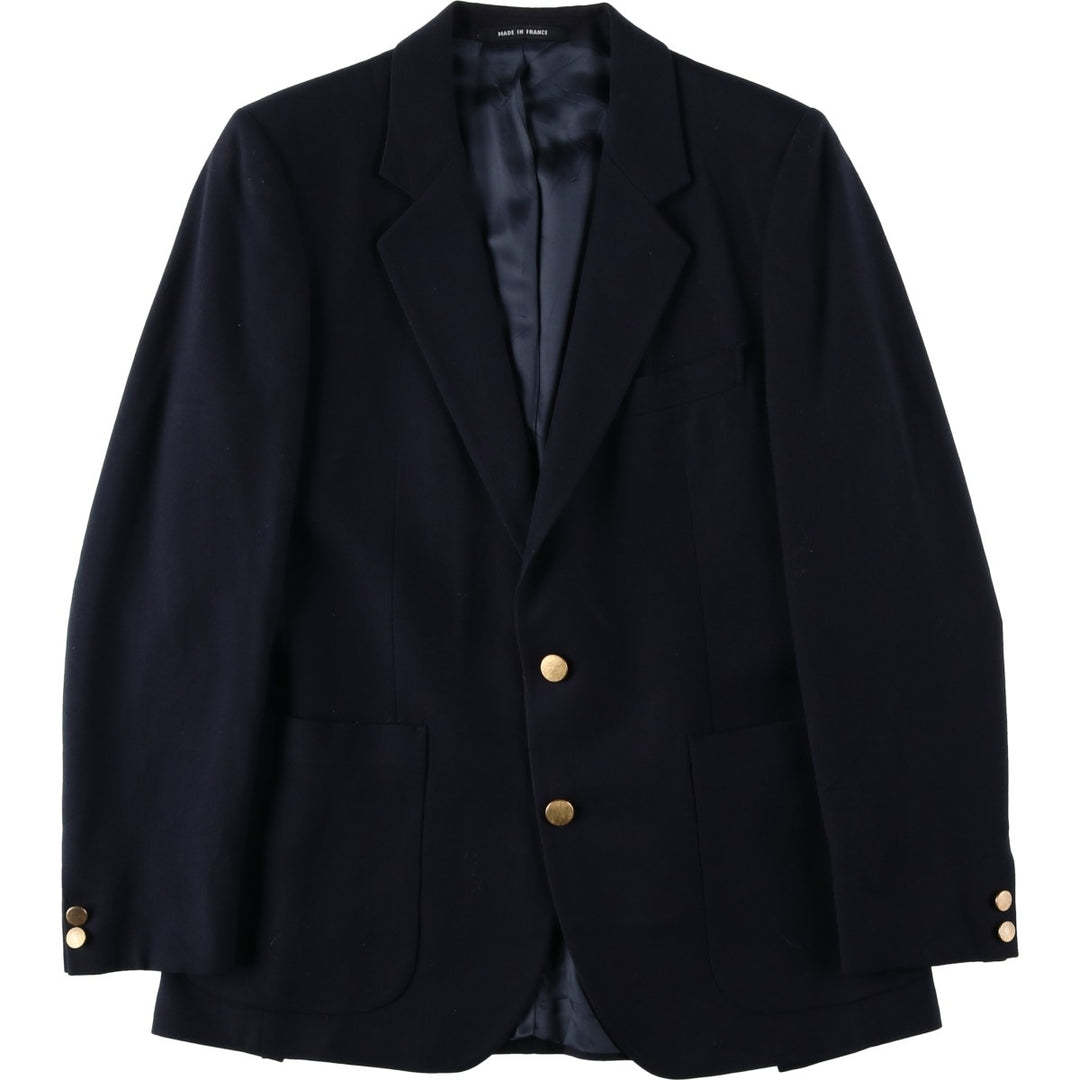 Navy blazer, tailored jacket, made in France, men's size S equivalent. unclear navy blue type Vintage Second Hand