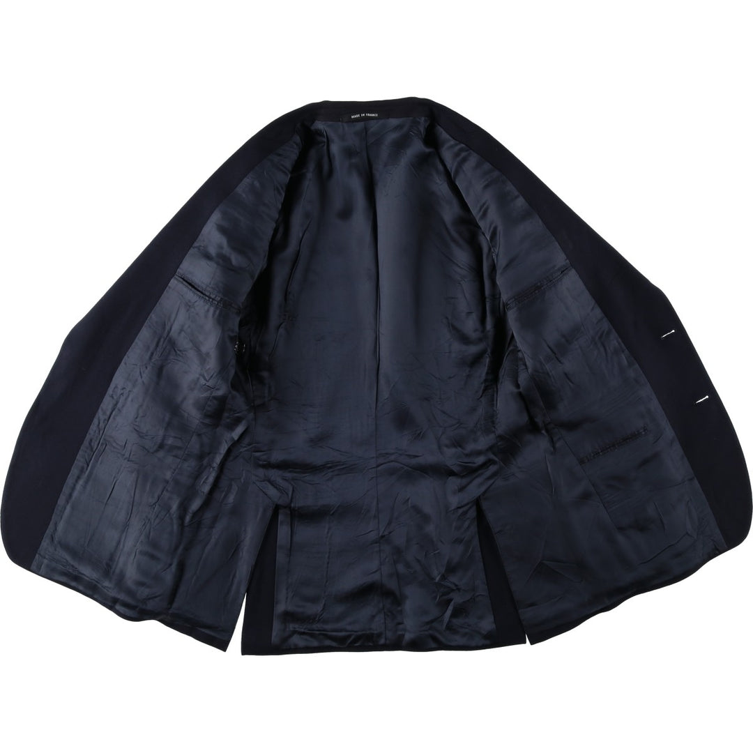 Navy blazer, tailored jacket, made in France, men's size S equivalent. unclear navy blue type Vintage Second Hand