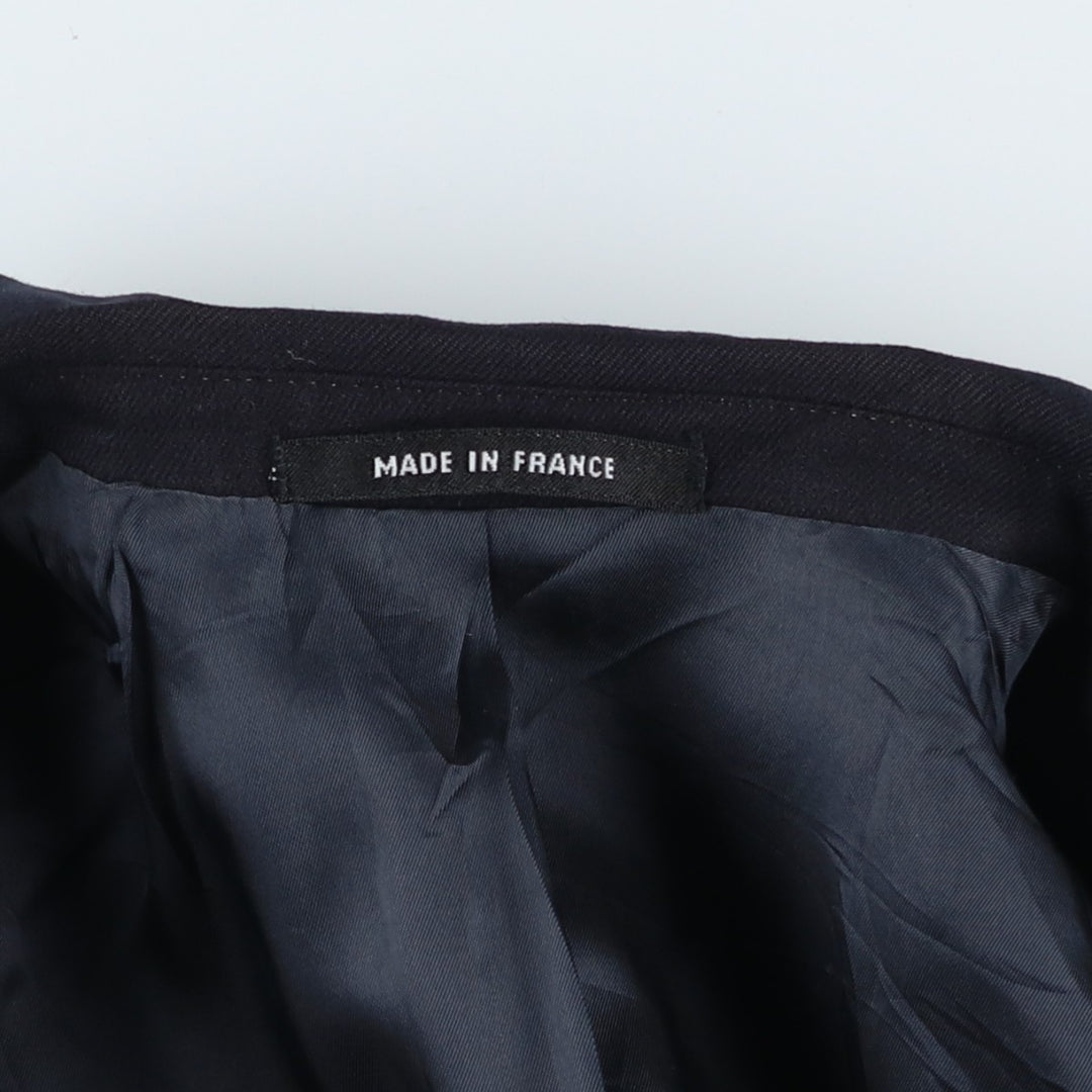 Navy blazer, tailored jacket, made in France, men's size S equivalent. unclear navy blue type Vintage Second Hand