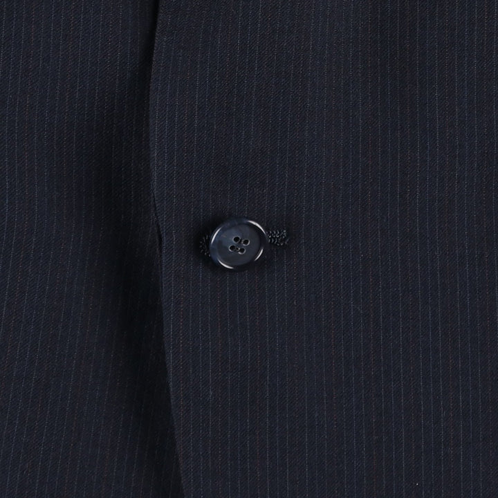 KUPPENHEIMER Striped Pattern Blazer, Tailored Jacket, Made in USA, Men's Size M unclear navy blue type Vintage Second Hand