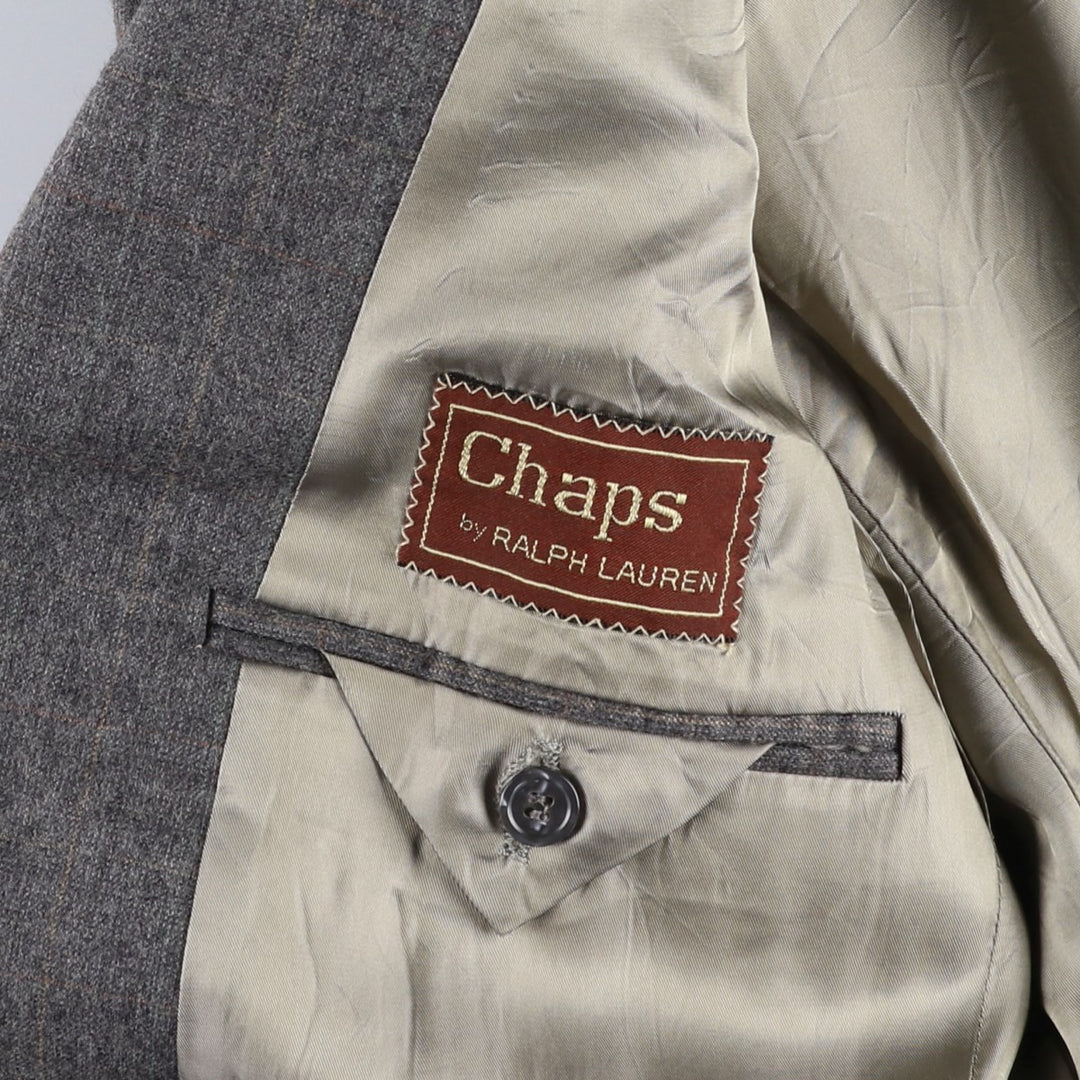 1970'S Ralph Lauren CHAPS wool tailored jacket, men's size S (approx.) wool gray type Vintage Second Hand