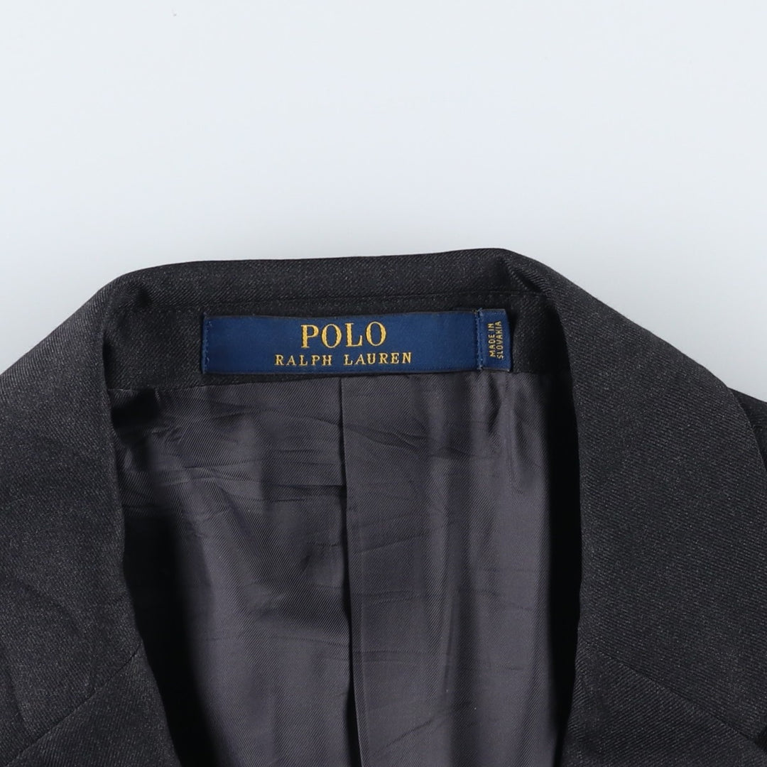 Ralph Lauren POLO RALPH LAUREN wool tailored jacket, men's size XL (approx.) wool navy blue type Vintage Second Hand