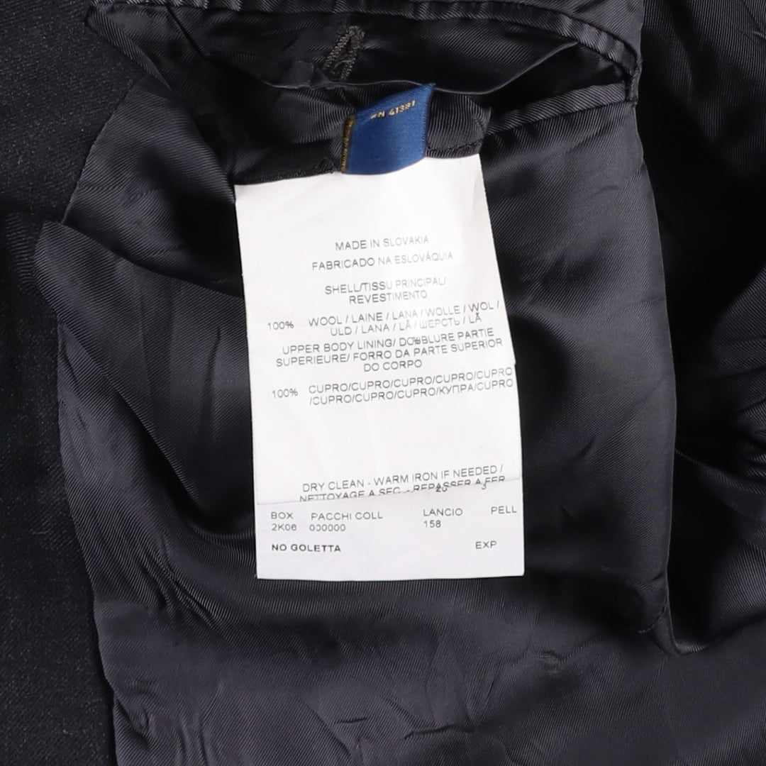 Ralph Lauren POLO RALPH LAUREN wool tailored jacket, men's size XL (approx.) wool navy blue type Vintage Second Hand