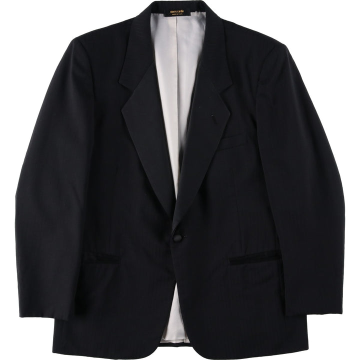 Pierre Cardin Stripe Pattern Tailored Jacket, Made in USA, Men's Size M (approx.) unclear black type Vintage Second Hand