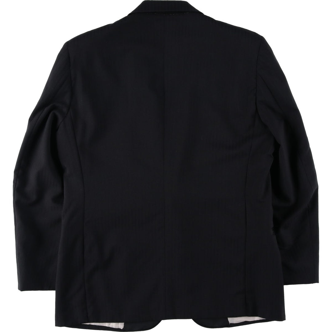 Pierre Cardin Stripe Pattern Tailored Jacket, Made in USA, Men's Size M (approx.) unclear black type Vintage Second Hand