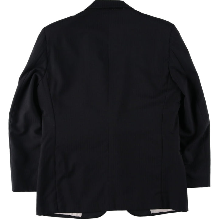 Pierre Cardin Stripe Pattern Tailored Jacket, Made in USA, Men's Size M (approx.) unclear black type Vintage Second Hand