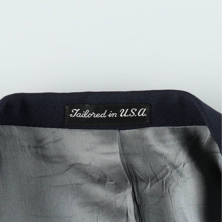 Stafford Navy Blazer, Tailored Jacket, Made in USA, Men's Size L unclear navy blue type Vintage Second Hand