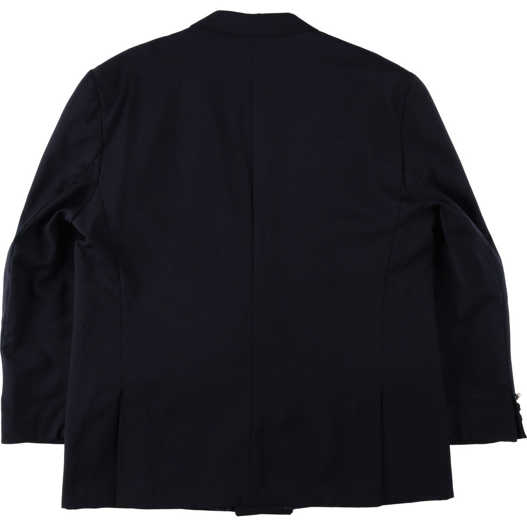MEYNAL PARIS Double-breasted peaked lapel navy blazer tailored jacket, made in France, men's size XL. wool navy blue type Vintage Second Hand