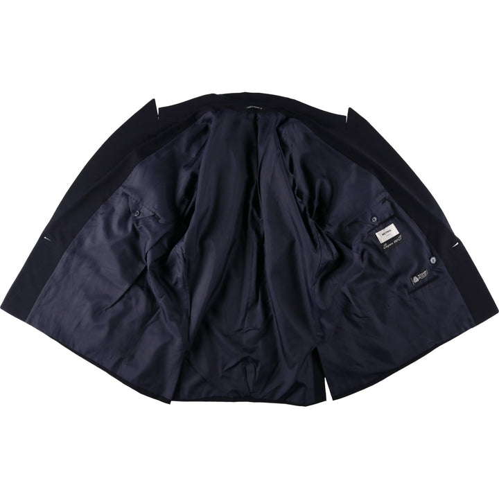 MEYNAL PARIS Double-breasted peaked lapel navy blazer tailored jacket, made in France, men's size XL. wool navy blue type Vintage Second Hand