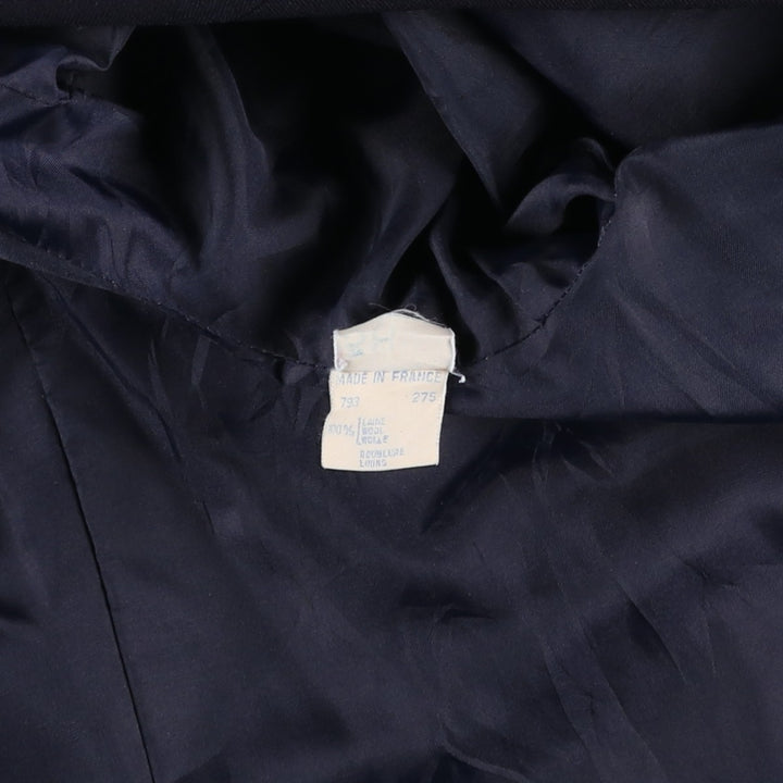 MEYNAL PARIS Double-breasted peaked lapel navy blazer tailored jacket, made in France, men's size XL. wool navy blue type Vintage Second Hand