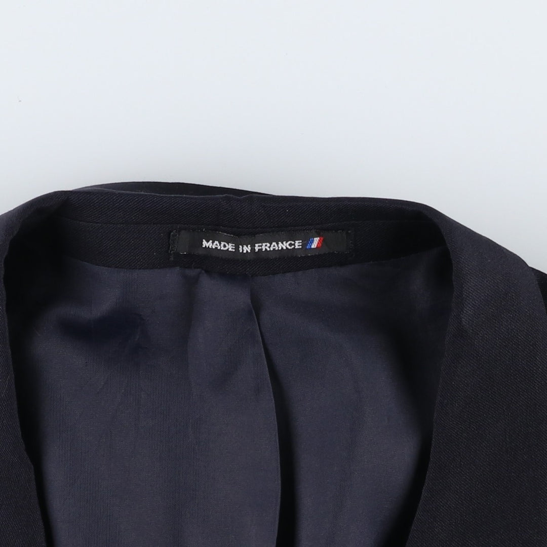 MEYNAL PARIS Double-breasted peaked lapel navy blazer tailored jacket, made in France, men's size XL. wool navy blue type Vintage Second Hand