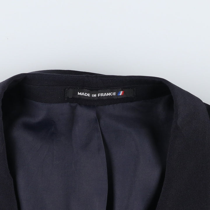 MEYNAL PARIS Double-breasted peaked lapel navy blazer tailored jacket, made in France, men's size XL. wool navy blue type Vintage Second Hand