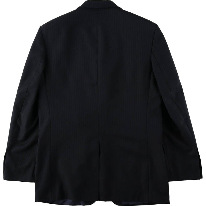 BURTON Stripe Pattern Wool Tailored Jacket, Men's Size M (approx.) wool black type Vintage Second Hand
