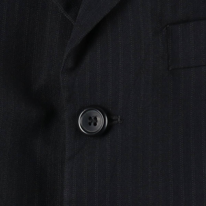 BURTON Stripe Pattern Wool Tailored Jacket, Men's Size M (approx.) wool black type Vintage Second Hand