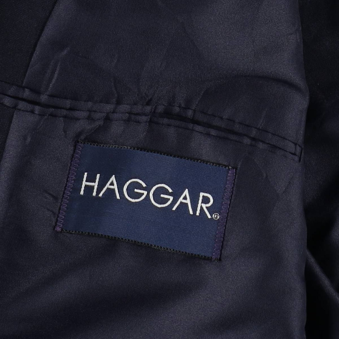 Haggar Navy Blazer, Tailored Jacket, Made in USA, Men's Size L unclear navy blue type Vintage Second Hand