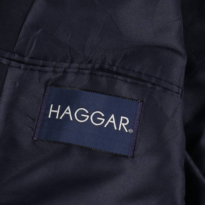 Haggar Navy Blazer, Tailored Jacket, Made in USA, Men's Size L unclear navy blue type Vintage Second Hand