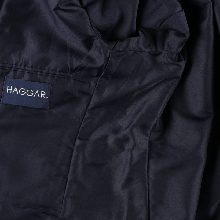 Haggar Navy Blazer, Tailored Jacket, Made in USA, Men's Size L unclear navy blue type Vintage Second Hand
