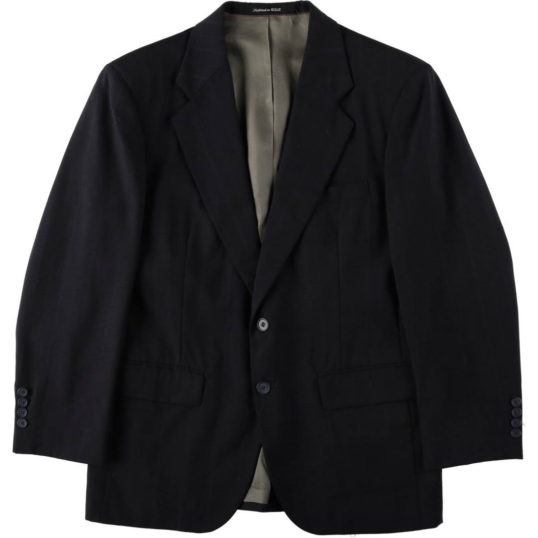 DI VINCENZO Collection Stripe Pattern Tailored Jacket, Made in USA, Men's Size M (approx.) unclear navy blue type Vintage Second Hand