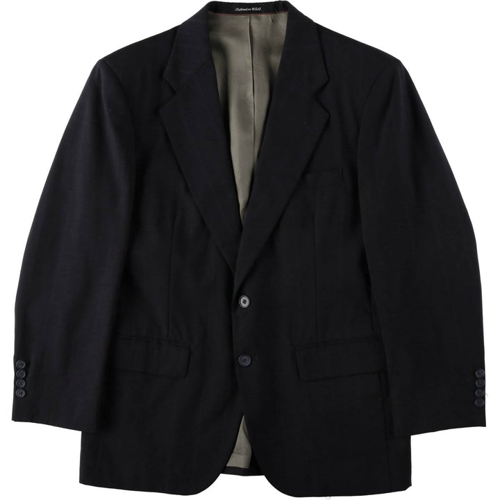 DI VINCENZO Collection Stripe Pattern Tailored Jacket, Made in USA, Men's Size M (approx.) unclear navy blue type Vintage Second Hand