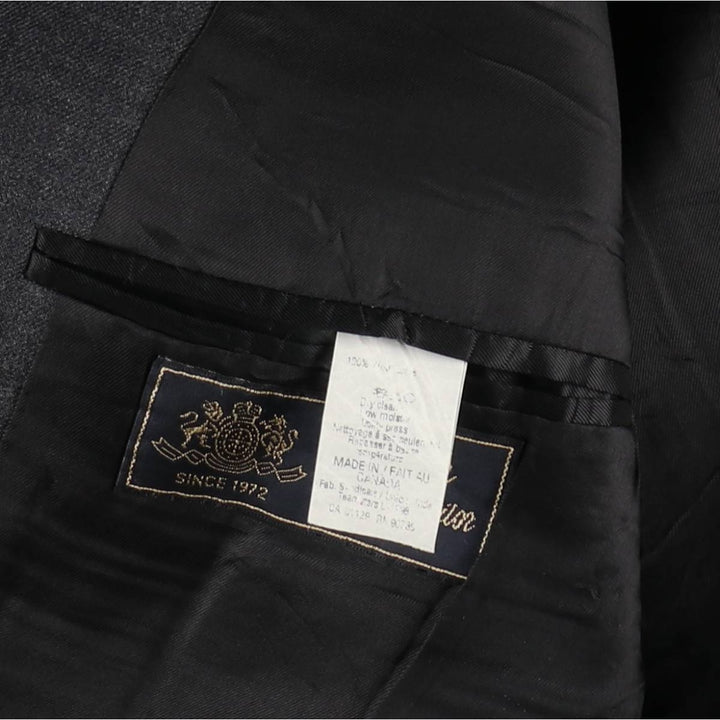 Boston John wool tailored jacket, made in Canada, men's size M. wool gray type Vintage Second Hand