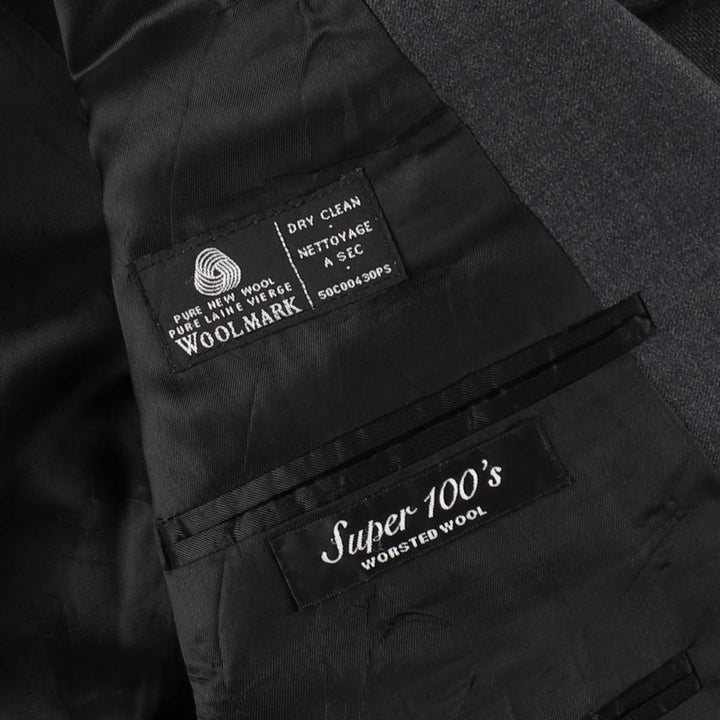 Boston John wool tailored jacket, made in Canada, men's size M. wool gray type Vintage Second Hand
