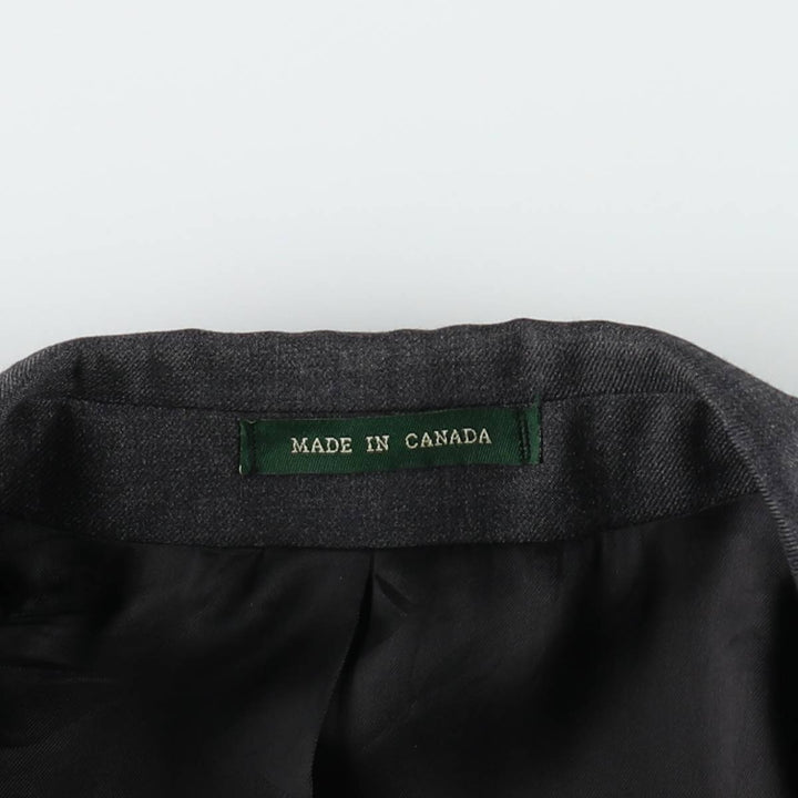 Boston John wool tailored jacket, made in Canada, men's size M. wool gray type Vintage Second Hand